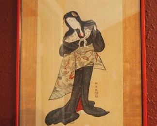 Vintage Oriental Woodblock