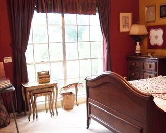 Antiques inc. Great East Lake Bed, Chests, Marble top dresser, tole and more