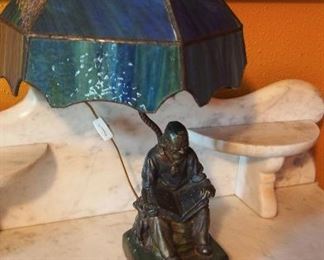 Stained Glass Lamp VINTAGE