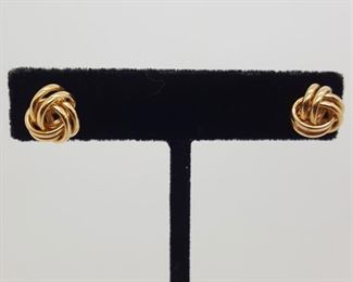 Jewelry Gold Earrings Knot