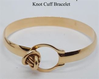 Jewelry Gold Friendship Knot Cuff Bracelet