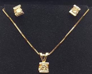 Jewelry Gold Parure Set