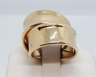 Jewelry Gold Ribbon Ring