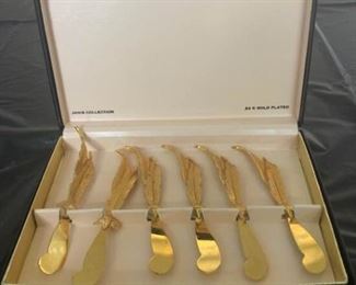 24k Gold Plated Spreader Knives