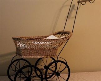 Antique doll buggy