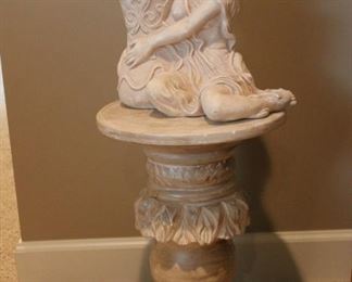 Large statue and pedestal (separate pieces)