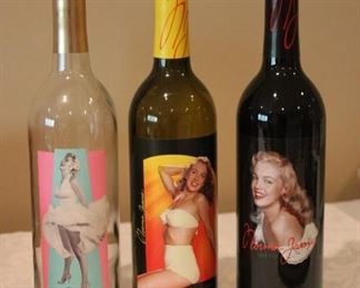 Marilyn Collectible wine bottles