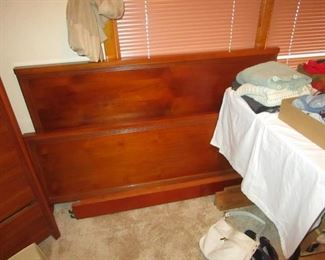 VINTAGE HEADBOARD AND FOOTBOARD