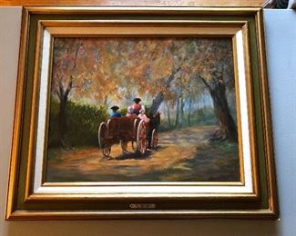 Oil painting by Sharon Petitt.