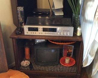 Table - decor - speakers