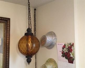 Amber hanging lamp
