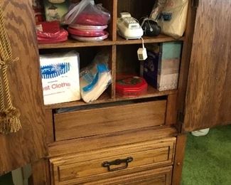 Armoire - open - cubicles/drawers