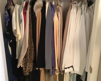 Great vintage clothing - name brands - blouses, suits and more - upstairs