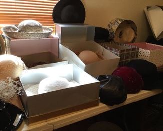 Lots of great hats, hat boxes, lots of brand names & colors