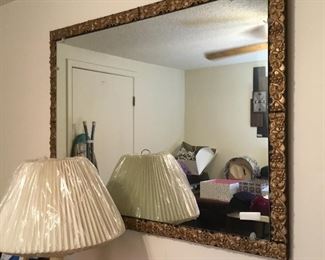 Metal frame mirror