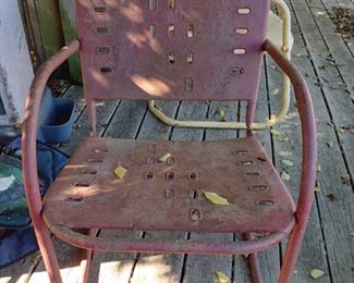 Old Metal Outdoor Chair