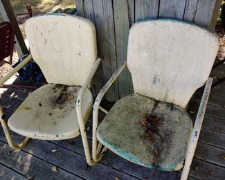 Vintage Metal Outdoor Chairs