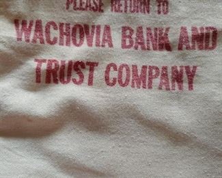 Wachovia Bank Bag