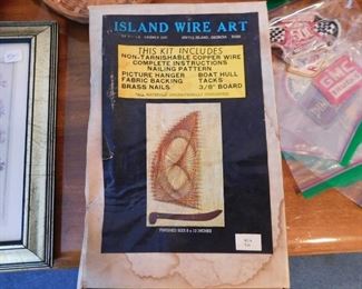 Mid-century Island Wire Art 