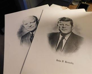 Set of Presidential Prints