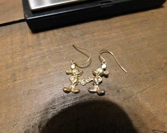 Sterling Mickey Mouse Earrings