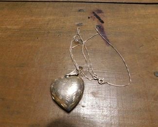 Sterling Chain with Heart Pendant