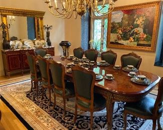 Inlaid Italian Dining Table