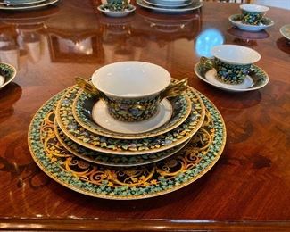 Versace China 10- 7pc. Place settings plus serving pieces