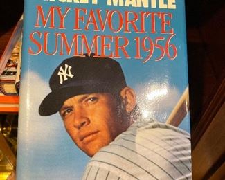 Mickey Mantle Signed Book