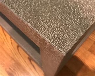 Restoration Hardware Shagreen coffee table. 