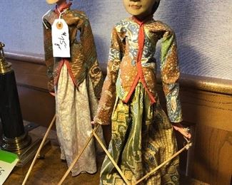 Japanese wooden puppets