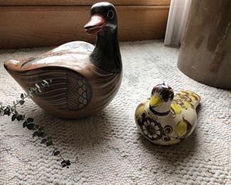 Hand painted Wooden ducks