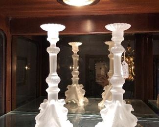 Crystal candleholders