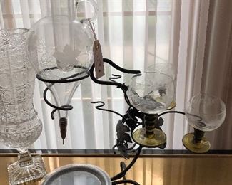 Vintage crystal coffee maker