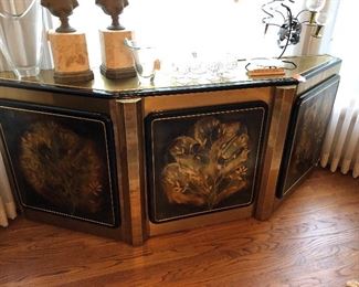 Hand painted Asian buffet/cabinet