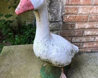 Vintage Cement goose
