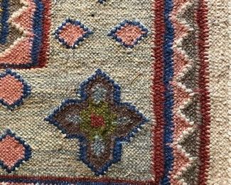 Handmade area rug, 6 x 9
