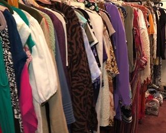 Lots of ladies' clothing!