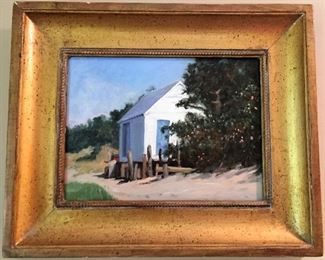 Ron Schaffer (Pamet River Boat House) 1996 17"x14", framed