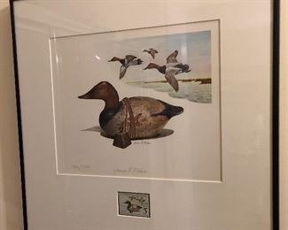 James Fisher, Duck Stamp Print (Canvasback Decoy)