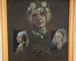 Rose Ann Samuelson (Two Gardenias) 24"x24"