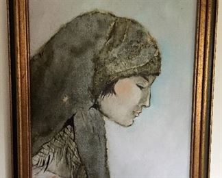 Ruth Kotchta (Farm Girl), 23"x17", framed