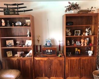 Hawaiian Koa wood three-piece shelves and stand