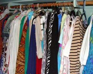 Ladies Clothing, Suits, Coats, Jackets, Dresses, Blouses, Skirts, Sweaters, Pants, Jeans, T Shirts, Ugly Christmas, Sweatshirts,  Bathing Suits, Kimonos, Robes, Nightgowns, Shoes, Slippers