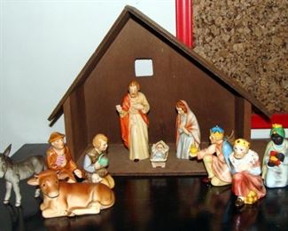 Vintage, Nativity, Set, Manger, Goebel, West Germany