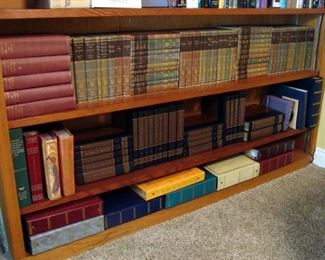 Vintage Books, 1950's, Britannica, Great Books of the Western World, Will Durant, Filled Photo Albums, Encyclopedia Set, Leather