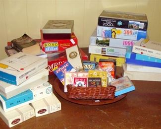 Vintage Wood Jigsaw Puzzles, Board Games, Playing Cards