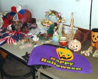 Holiday Decorations, 4th of July, Patriotic, Halloween, Jack o Lantern, Easter, Commercial Packaging, Industrial Twine Spools, Baskets