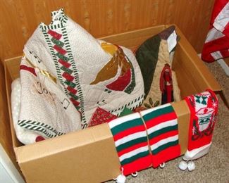 Christmas, Stockings, Tree Skirt, Quilted