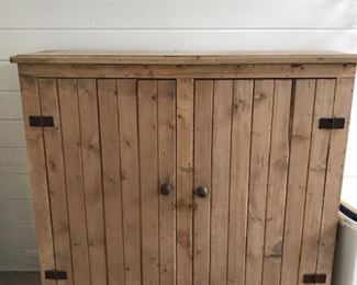 Pine 2 door storage cabinet